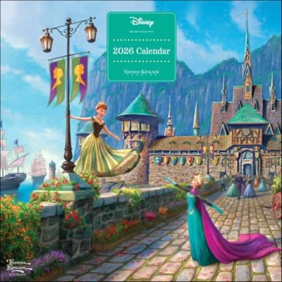 Image of Disney Dreams Collection by Thomas Kinkade Studios 2026 Wall Calendar