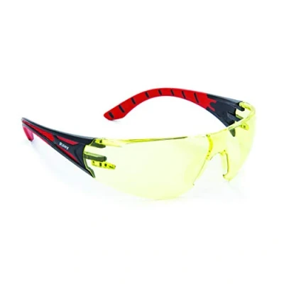Image of Riley Clear Safety Glasses for Work with Anti Fog Scratch Resistant Wrap Around Lenses and Non Slip Grips, UV Protection. Eye Protection Cycling Squash EN166 Certified