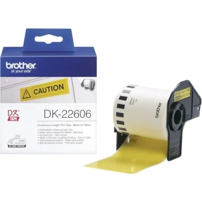 Image of Brother DK 22606 Film Yellow Roll (6.2 cm x 15.2 m)