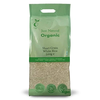 Image of Just Natural Organic Short Grain White Rice 500g