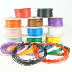 Image of Single Core 25 AMP Rated 2mm² Stranded Copper Cable 12V 24V Thin Wall Wire (YELLOW, 10M Coil)