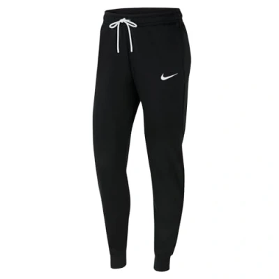 Image of NIKE Women&#039;s W Nk Flc Park20 Kp Pants, Black/White, XS UK