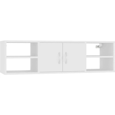 Image of vidaXL Wall Shelf White 102x30x29 cm Engineered Wood