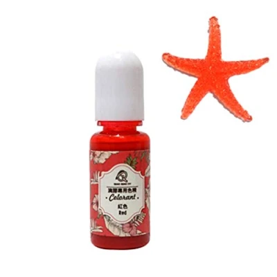 Image of Brussels08 10g/Bottle Epoxy Resin Liquid Pigment UV Coloring Dye Colorant Art Crafts Odorless Color for Jewelry Making Silicone DIY Handmade Red