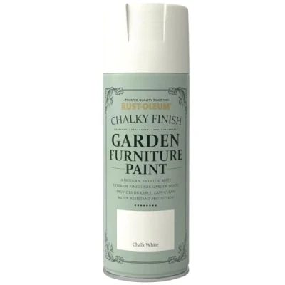 Image of Rust Oleum AE0549400UK Spray Paint, Chalk White, 400 ml, Packaging may vary (Pack of 1)