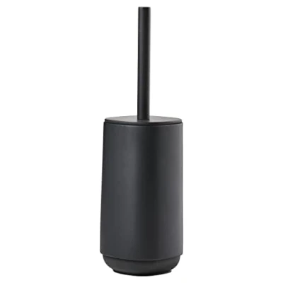 Image of ZONE DENMARK Time Bathroom Toilet Brush Diameter 10.5 cm Height 36 Black, Concrete/ABS, 10,5 x