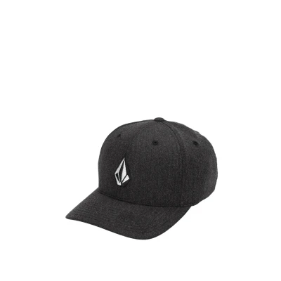 Image of Volcom Men&#039;s Full Stone Flex Fit Baseball Cap, Charcoal Heather S324, S