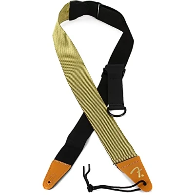 Image of Fender® Right Height™ Rayon Tweed Strap Guitar with One Hand Function Natural