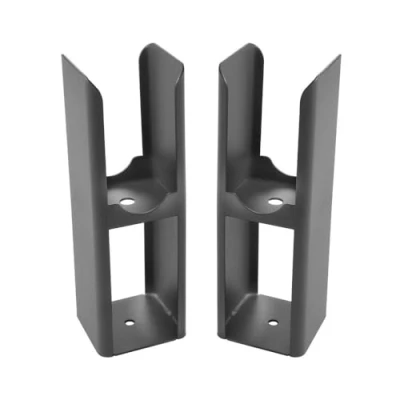 Image of Milano Alpha Single Double Vertical Horizontal Radiator Floor Mounting Feet Anthracite