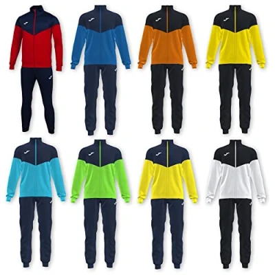 Image of Joma Men&#039;s Oxford Tracksuit, Neon Yellow Navy, M