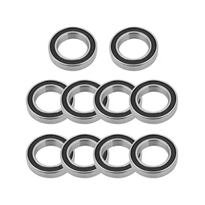 Image of Deep Groove Ball Bearings, Akozon 10pcs Bearings Mini 6802RS Rubber Sealed 15mm*24mm*5mm