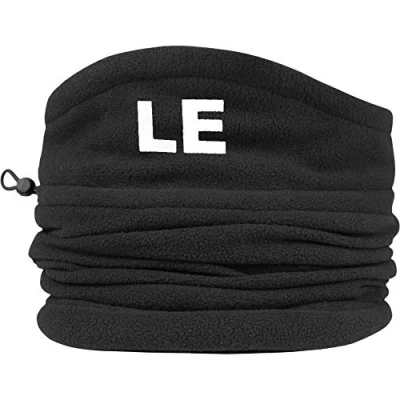 Image of TeddyTs Men&#039;s Personalised Heat Machine Black Thermal Fleece Sports Snood with Adjustable Toggle (White Embroidery)