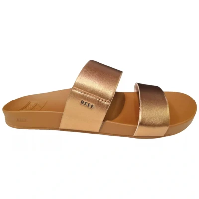 Image of Reef Cushion Vista Vegan Leather Women&#039;s Slides Sandals