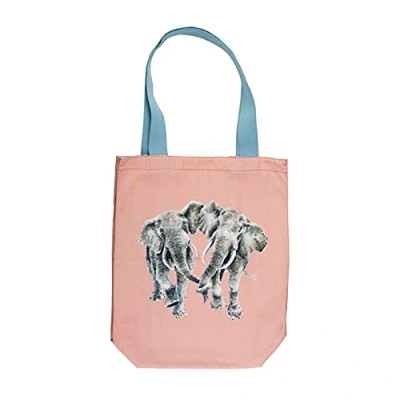 Image of Wrendale Designs &#039;Age Is Irrelephant&#039; Canvas Tote Bag