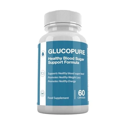 Image of GlucoPure Blood Sugar Support Weight Management 60 Capsules 1 Month Supply