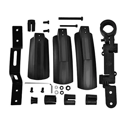 Image of SolUptanisu Mountain Bike Fenders Bicycle Front Back Rear Tire Super Wide Mud Guard Kit Quick Release Mudguard for Outdoor Cycling