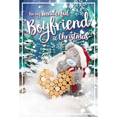 Image of Me To You Bear 3D Holographic Wonderful Boyfriend Christmas Card