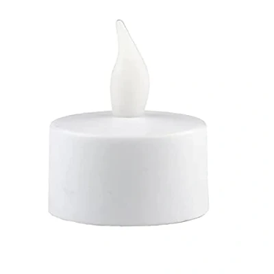 Image of Set of 4 Battery Operated Flicker Effect Warm White LED Flameless Tealights