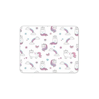 Image of Destination Vinyl ltd Funny Unicorn Cat Mouse Mat Pad Cats Kitten Girls Kids PC Computer #8530