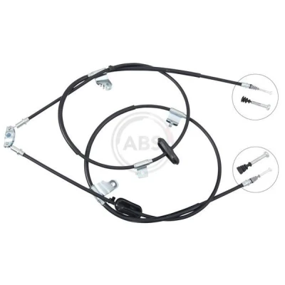 Image of 95131023, 95297014 Brake Cable A.B.S. K17603 1882, 1902mm Disc VAUXHALL: Mokka / X