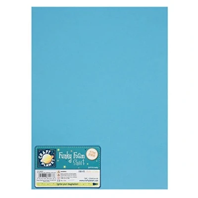 Image of Craft Planet 9inch x 12inch Funky Foam Blue (Single Sheet)
