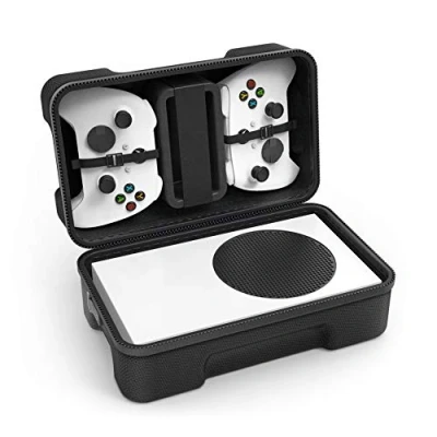 Image of SHBC Hard Carrying Case Compatible with Xbox Series S Game Console Travel Storage Bag for Wireless Controllers and Cables