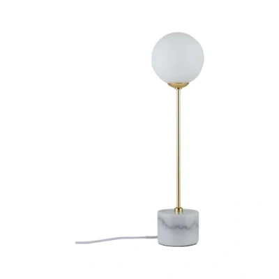 Image of Paulmann 79661 Neordic Moa Table luminaire max. 1x10W lamp for G9 Lamps Bedside White/Gold matt 230V Glass/Marble/Metal Without