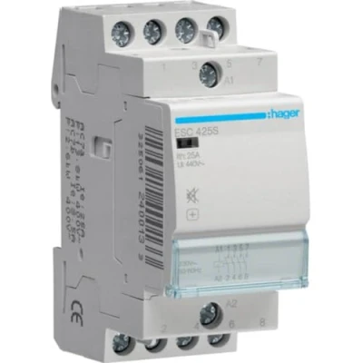 Image of Hager ESC425S Contacteur Back Silencer Circuit breaker, 25a, 4NA, 230V