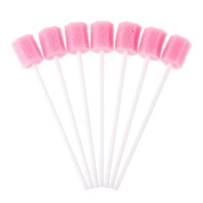 Image of Healifty 100pcs Disposable Oral Care Sponge Swabs Tooth Cleaning Mouth Practical