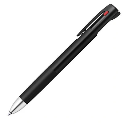 Image of Zebra 3 Colors Ballpoint Pen, Blen 3C 0.5mm, Black Body (B3AS88 BK)