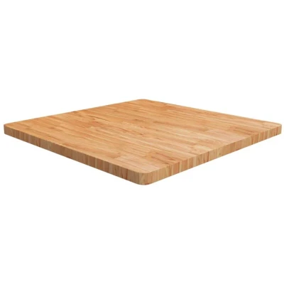 Image of vidaXL Square Table Top Light Brown 90x90x4cm Treated Solid Wood Oak