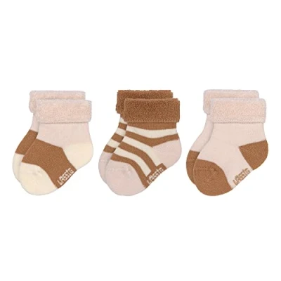 Image of LÄSSIG Children&#039;s Terry Socks Set of 3 / Pink Caramel Size 19 22,