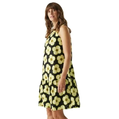 Image of Regatta Orla Kiely Summer Sleeveless Dress II Spinning Flower Black, Size: 12