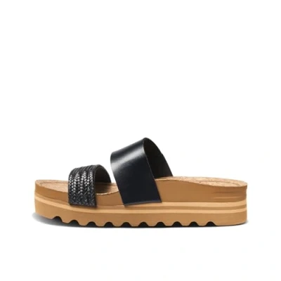 Image of Reef Women&#039;s Cushion Vista HI Sandal, Black Braid, 5 UK