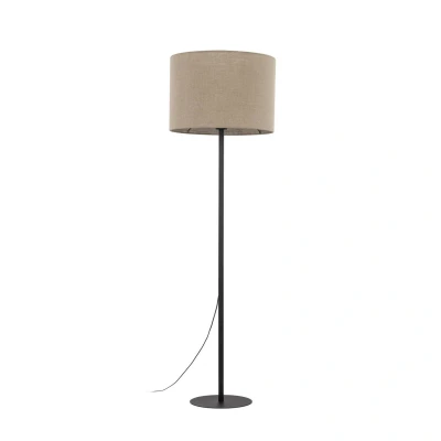 Image of Earth Floor Lamp With Shade Beige 1xE27