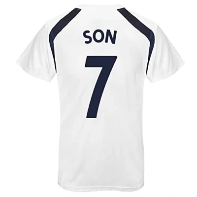 Image of Tottenham Hotspur FC Mens Son 7 Poly T Shirt White Medium