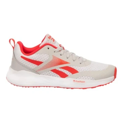 Image of Reebok Energen RUN Unisex Road running shoes for kids, Size: 6, Mistgrey/white/energy red