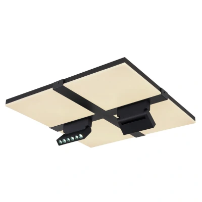 Image of Villsi Integrated LED Semi Flush Ceiling Light White Matt Dimmable 2700 6500K Remote Control Timer