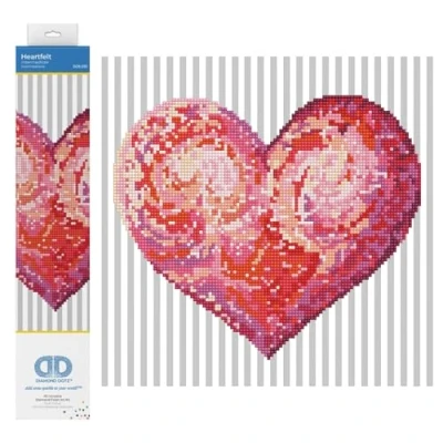 Image of DIAMOND DOTZ Painting, Intermediate Kit DD5, Heartfelt, 30.5 x 30.5cm