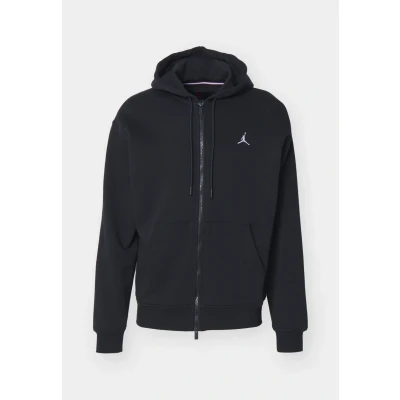 Image of Jordan M J ESS FLC FZ Hoodie Zipup sweatshirt, Men&#039;s, Size: XL, Black/white