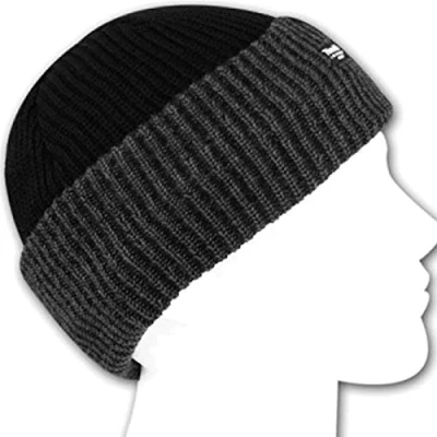 Image of MENS THINSULATE HAT RIBBED LINED THERMAL INSULATED CHUNKY KNIT WINTER SKI BEANIE[Charcoal Grey,]
