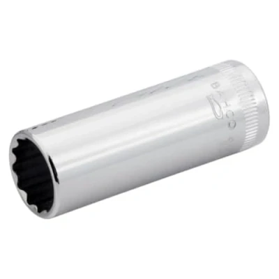 Image of Bahco A6800DM 8 1/4 Inch Bi Hex Deep Length Socket, Silver, mm