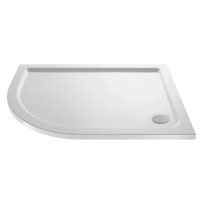 Image of 1200mm x 800mm Premium Shower Tray Left Hand Offset Quadrant White