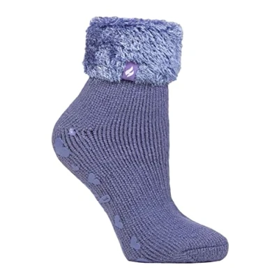 Image of HEAT HOLDERS Womens Non Slip Fluffy Socks Gift for Ladies Size 4 7 (4 7, HHL02)