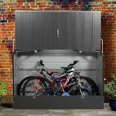Image of 6x3 Trimetals Anthracite &#039;Protect.a.Cycle&#039; Secure Garden Bike Storage