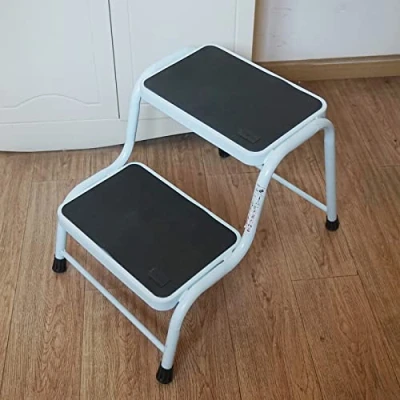 Image of Gr8 Home Double Step Caravan Stool Steel Non Slip Entry Door Ladder Car Van Motorhome Camper