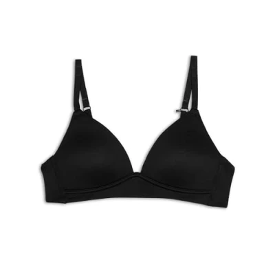 Image of Maidenform Girls&#039; Comfort Devotion Wirefree Bra, Opaque, Black, 32A