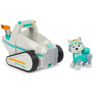 Image of Paw Patrol, Everest’s Snow Plow, Toy Car with Collectible Action Figure, Sustainably Minded Kids’ Toys for Boys &amp; Girls Aged 3 and Up