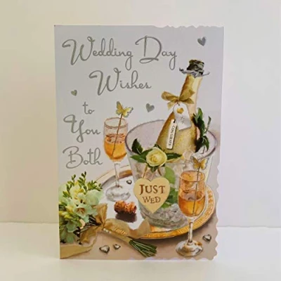 Image of Jonny Javelin Wedding Day Wishes To You Both Card Champagne Bucket