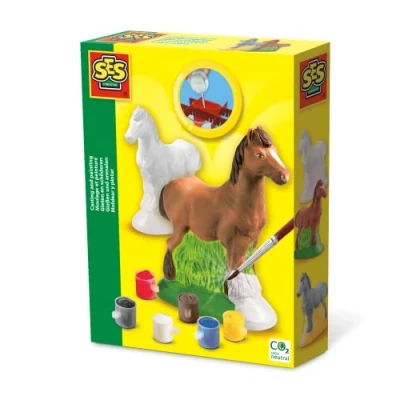 Image of SES Creative 01211 ( ) Children&#039;s Horse Casting and Painting Set, Multicoloured, Mittel
